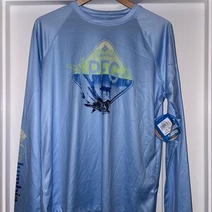 Columbia PFG Blue Long Sleeve Shirt
